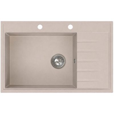 Ruvetti Axel 160 K zlewozmywak granitowy 79x50 cm beżowy 3001AXK_BE160K_W