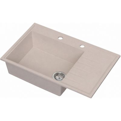 Ruvetti Axel 160 K zlewozmywak granitowy 79x50 cm beżowy 3001AXK_BE160K_W