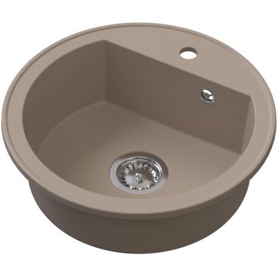 Ruvetti Ditto zlewozmywak granitowy 51x51 cm beżowy 3001DR_BE_W