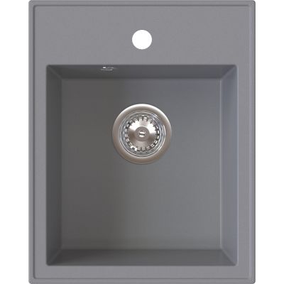 Ruvetti Pino zlewozmywak granitowy 50x40 cm szary 3001PI_GR40_W