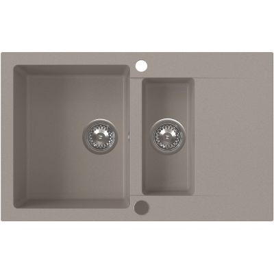 Ruvetti Signum zlewozmywak granitowy 79x49,5 cm beżowy 3001S_BE1560_W