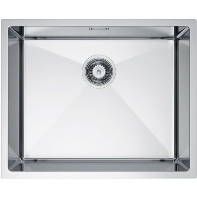 Ruvetti Stelio zlewozmywak stalowy z syfonem 54x44 cm stal 5001S_BS60_P