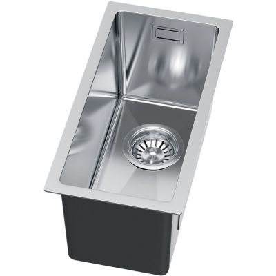 Ruvetti Stelio zlewozmywak stalowy z syfonem 44x22 cm stal 5001S_MINI_BS_P