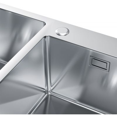 Ruvetti Linar zlewozmywak z dozownikiem 78x45 cm stal 5002L_BS260_W