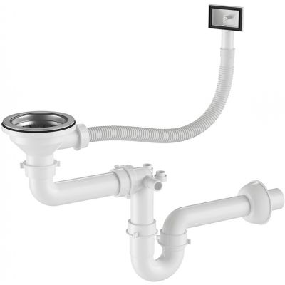 Ruvetti Linar zlewozmywak z dozownikiem 62x48 cm grafit 5002L_PVD_GRF120_WL