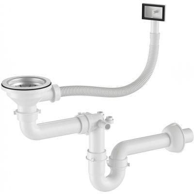 Ruvetti Masivo zlewozmywak z dozownikiem 78x49 cm stal 5002M_BS160_WP