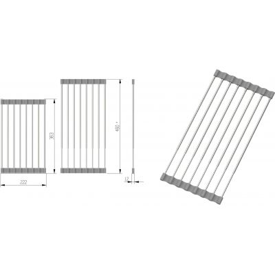 Ruvetti ociekarka - mata zwijana ociekacz stal 7001_8BS