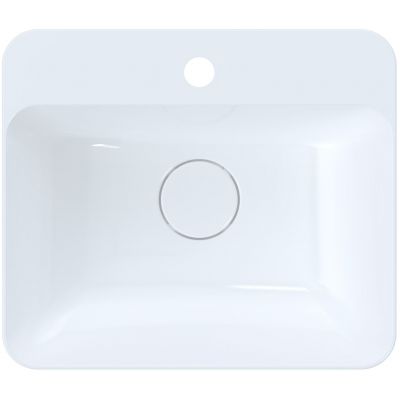 Ruvetti Arona umywalka 45x39 cm prostokątna nablatowa biała DOL_AR4539