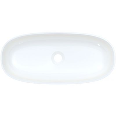 Ruvetti Ariela umywalka 59,4x27 cm owalna nablatowa biała DOL_AR5927