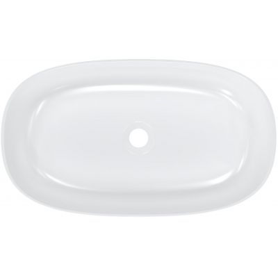 Ruvetti Ariela XL umywalka 60x34 cm owalna nablatowa biała DOL_ARXL6034
