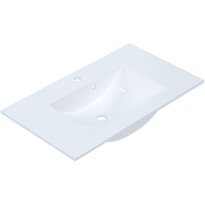 Ruvetti Elif umywalka 81x47 cm prostokątna wpuszczana-nablatowa biała DOL_EL80