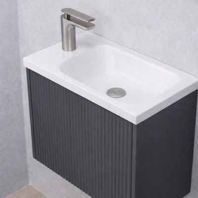 Ruvetti Misti umywalka 40x22 cm prostokątna meblowa biała DOL_MI4022