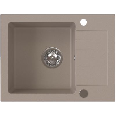 Ruvetti Minimini+ zlewozmywak 58x44 cm z baterią beżowy/stal LP_3200-MM58440BE_W