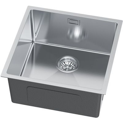 Ruvetti Cooksy Steel Chef zlewozmywak 44x44 cm z baterią stal LPCSC4444BSSE