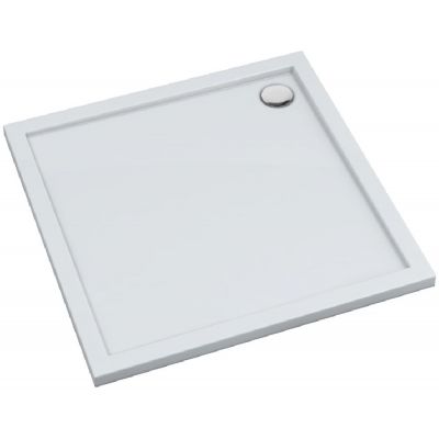 Schedline Estima brodzik kwadratowy 80x80 cm kompozyt Stonicryl biały 3SP.E2K-8080