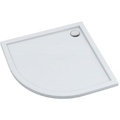 Schedline Estima brodzik półokrągły 80x80 cm kompozyt Stonicryl biały 3SP.E2O-8080