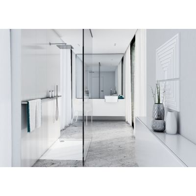 Schedline Estima brodzik prostokątny 140x90 cm kompozyt Stonicryl biały 3SP.E2P-90140