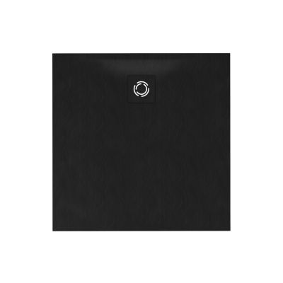 Schedline Magnific Black Stone brodzik kwadratowy z maskownicą 90x90 cm czarny 3SP.M1K-9090/C/ST-M9/C/ST