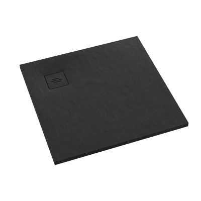Schedline Protos Black Stone brodzik 90x90 cm kwadratowy czarny kamień 3SP.P1K-9090/C/ST-M1/C/ST
