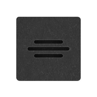 Schedline Protos Black Stone brodzik 90x90 cm półokrągły czarny kamień 3SP.P1O-9090/C/ST-M1/C/ST