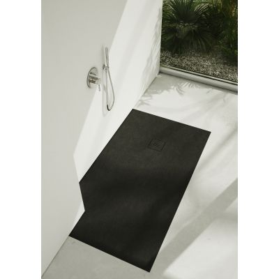 Schedline Protos Black Stone brodzik 120x90 cm prostokątny czarny kamień 3SP.P1P-90120/C/ST-M1/C/ST