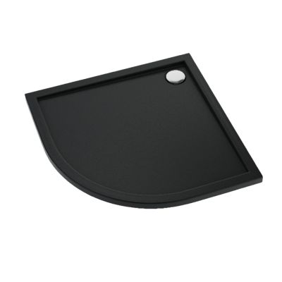 Schedline Sharper Black Mat brodzik półokrągły 90x90 cm czarny 3S.S1O-9090/C/MG