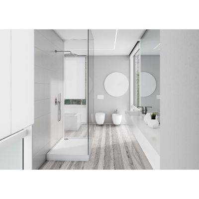 Schedline Cameron Smooth White brodzik 120x70 cm prostokątny biały 3ST.C1P-70120