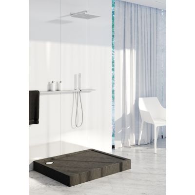 Schedline Cameron Black Stone brodzik 120x90 cm prostokątny czarny 3ST.C1P-90120/C/ST