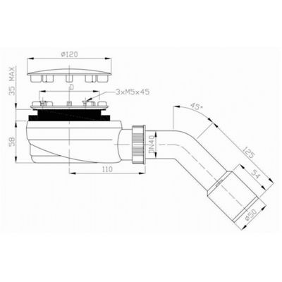 Schedline Favory Plus brodzik 120x90 cm prostokątny biały 3ST.F1P-90120