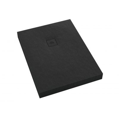 Schedline Nonlimits Black Stone brodzik 100x90 cm prostokątny czarny kamień 3ST.N1P-90100/C/ST-M1/C/ST