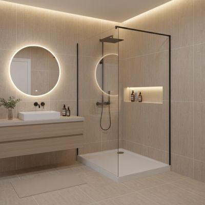 Schedline Solidstep brodzik prostokątny 100x80 cm biały 3ST.S1P-80100