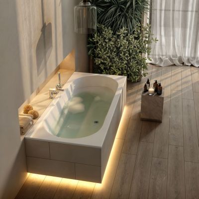 Schedline Celicia White Mat wanna prostokątna 180x80 cm biała 3WST.C1P-18080/B/MG
