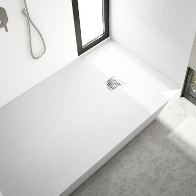 Schedpol New Horizons White Stone brodzik 180x90 cm prostokątny biały 3.3323/BST-M2