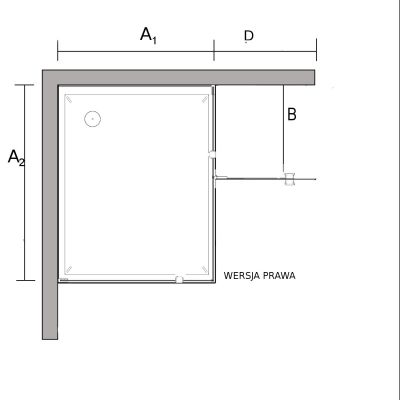 Sea-Horse Creative kabina prysznicowa 90x80 cm prostokątna chrom połysk/szkło przezroczyste BKP248T08/09P