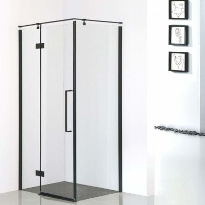 Sea-Horse Creative kabina prysznicowa 100x80 cm prostokątna czarny mat/szkło przezroczyste BKP248T08/10KL