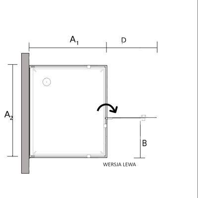 Sea-Horse Creative kabina prysznicowa 120x80 cm prostokątna czarny mat/szkło przezroczyste BKP248T08/12XKL