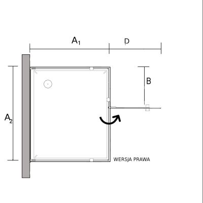 Sea-Horse Creative kabina prysznicowa 120x80 cm prostokątna chrom połysk/szkło przezroczyste BKP248T08/12XP