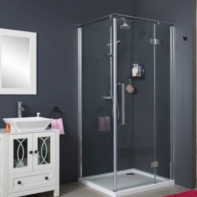 Sea-Horse Creative kabina prysznicowa 100x90 cm kwadratowa chrom połysk/szkło przezroczyste BKP248T09/10P
