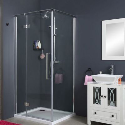 Sea-Horse Creative kabina prysznicowa 100x90 cm prostokątna chrom połysk/szkło przezroczyste BKP248T10/09L