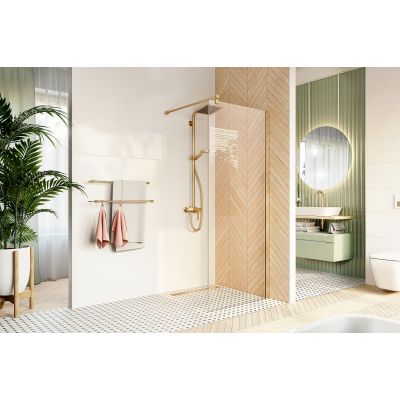 Sea-Horse Easy In ścianka prysznicowa 100 cm złoty połysk/szkło przezroczyste BKP251T10Z