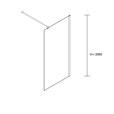 Sea-Horse Easy In ścianka prysznicowa 140 cm złoty połysk/szkło przezroczyste BKP251T14Z