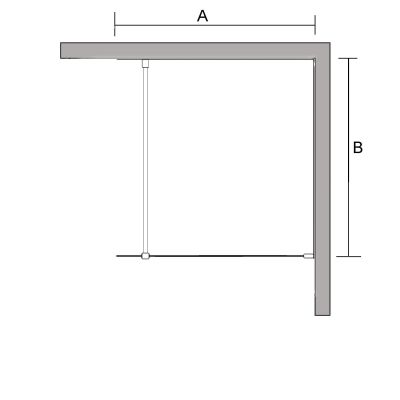 Sea-Horse Easy In ścianka prysznicowa 140 cm złoty połysk/szkło przezroczyste BKP251T14Z