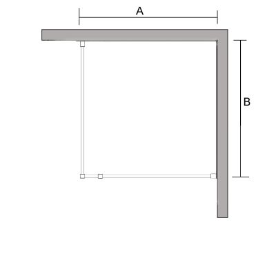 Sea-Horse Creative ścianka prysznicowa 100 cm chrom połysk/szkło przezroczyste BKP256T10