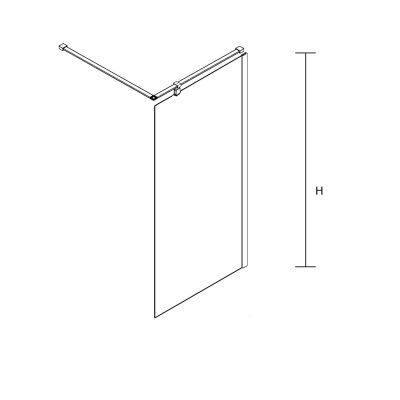 Sea-Horse Creative ścianka prysznicowa 100 cm chrom połysk/szkło przezroczyste BKP256T10