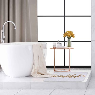Sepio Beautiful dywanik łazienkowy 50x80 cm biały/wzór 10DYWLAZBEA80
