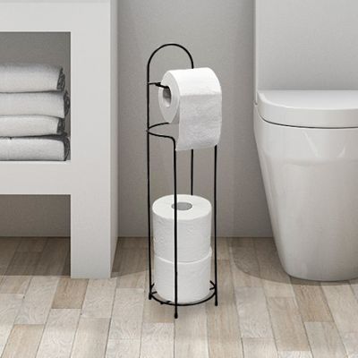 Sepio stojak na papier toaletowy model 105 czarny 10STOLAZ105BL