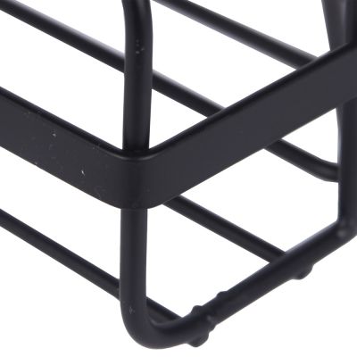 Sepio Loft Black półka łazienkowa 26 cm narożna podwójna czarna 10POL2PNARBLA