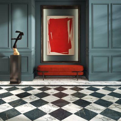 Sichenia Prestige płytka podłogowa 60x60 cm biała-czarna-szara-mix kolorów