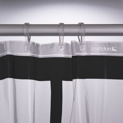 Sealskin Brix zasłona prysznicowa 180x200 cm wzór czarny 210961319