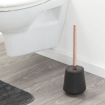 Sealskin Conical szczotka toaletowa czarna/mosiądz 362330519